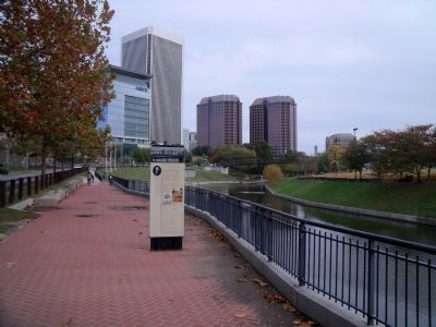 Federal Reserve Bank above the Haxall Canal. image. Click for full size.
