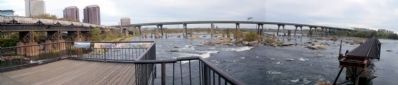 View from the James River overlook on Brown's Island. image. Click for full size.