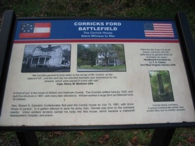 The Corrick House Marker. Click for full size. The Corrick House Marker image. Click for full size.