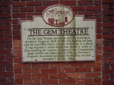 The Gem Theatre Marker. Click for full size. The Gem Theatre Marker image. Click for full size.