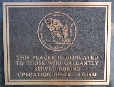 Phoenixville War Memorial Desert Storm Marker. Click for full size. Phoenixville War Memorial Desert Storm Marker image. Click for full size.