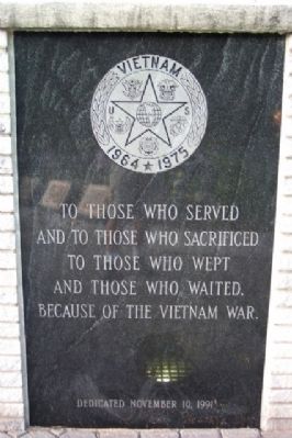 Phoenixville War Memorial Vietnam Marker image. Click for full size.
