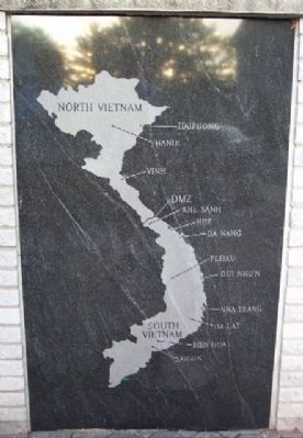 Phoenixville War Memorial Vietnam Map image. Click for full size.