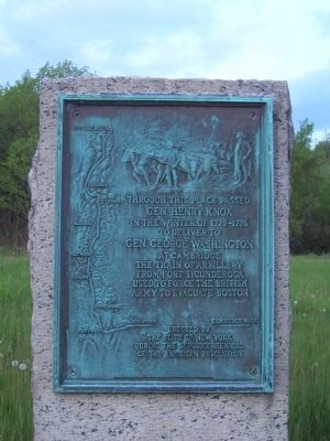 Gen. Henry Knox Trail Marker NY-25. Click for full size. Gen. Henry Knox Trail Marker NY-25 image. Click for full size.