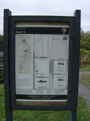 NPS information panel at Dam 5 site image. Click for full size.