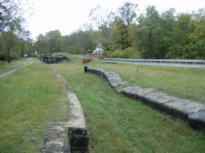 A close-up view of Lock #48, looking west toward Lock #49 image. Click for full size.