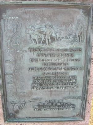 Gen. Henry Knox Trail Marker NY-26 Kinderhook, NY image. Click for full size.