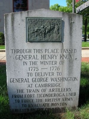 Gen. Henry Knox Trail Marker MA-7 Westfield, Mass. image. Click for full size.