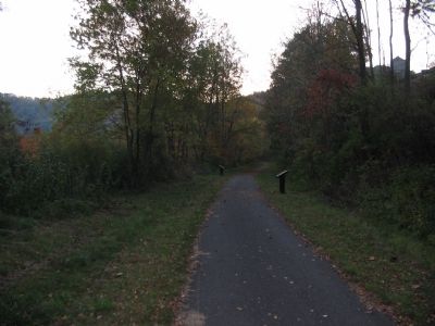 Markers along the Allegheny Highlands Trail image. Click for full size.