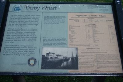 Derby Wharf Marker image. Click for full size.