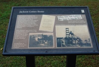 Jackson Comes Home Marker image. Click for full size.