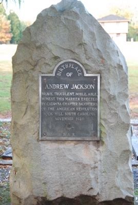 Birthplace of Andrew Jackson Monument Marker image. Click for full size.