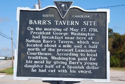 Barr's Tavern Site Marker image. Click for full size.