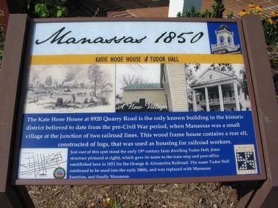 Manassas 1850 Marker image. Click for full size.