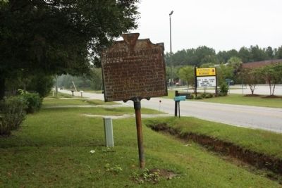 Brabant Plantation Marker, as seen looking north along State Road 8-98. Click for full size. Brabant Plantation Marker, as seen looking north along State Road 8-98 image. Click for full size.