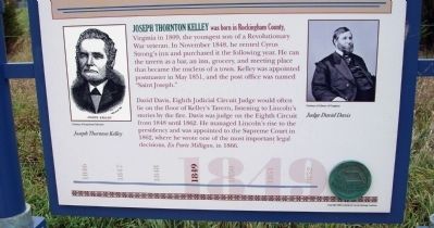 Bottom Section - - Lincoln at Kelley's Tavern Marker image. Click for full size.