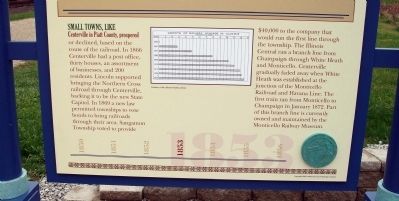 Lower Section - - Railroads Bring Change Marker image. Click for full size.