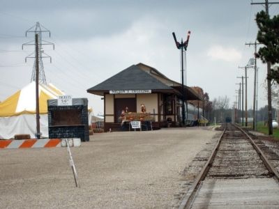 Closer View of "Nelson's Crossing" Depot. Click for full size. Closer View of "Nelson's Crossing" Depot image. Click for full size.