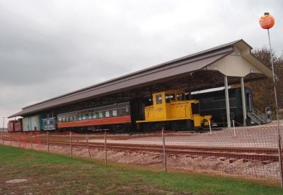 Some of the "Rolling Stock" of Railroad Museum image. Click for full size.