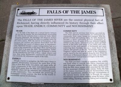 Falls of the James Marker image. Click for full size.