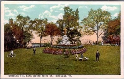 Gamble's Hill Monument, (South Third St.), Richmond, Va. image. Click for full size.