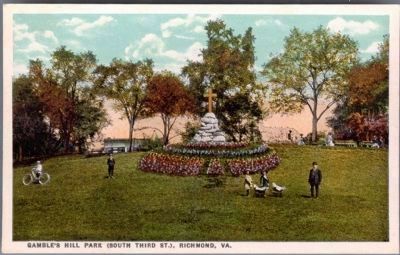 Gamble's Hill Monument, (South Third St.), Richmond, Va.. Click for full size. Gamble's Hill Monument, (South Third St.), Richmond, Va. image. Click for full size.