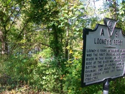 Looney's Ferry Marker. Click for full size. Looney's Ferry Marker image. Click for full size.