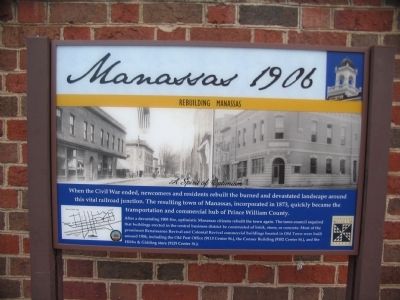 Manassas 1906 Marker. Click for full size. Manassas 1906 Marker image. Click for full size.