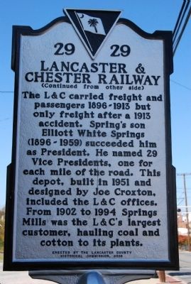 Lancaster & Chester Railway Marker image. Click for full size.