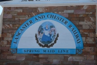 Lancaster & Chester Railway Depot Sign image. Click for full size.