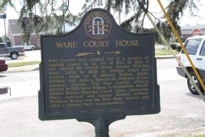 Ware Court House Marker. Click for full size. Ware Court House Marker image. Click for full size.