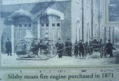 Steam Fire Engine Photo on Marker image. Click for full size.