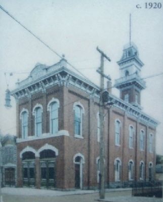 Firehouse Photo on Marker, Before Renovation image. Click for full size.