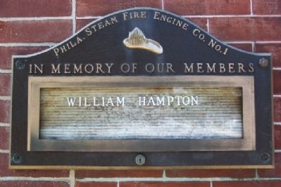 Philadelphia Fire Co. #1 Memorial Marker image. Click for full size.