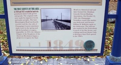 Bottom Section - - On The Bloomington Road / Marker - Side image. Click for full size.