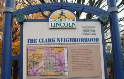 Top Section - - The Clark Neighborhood / Marker - Side image. Click for full size.
