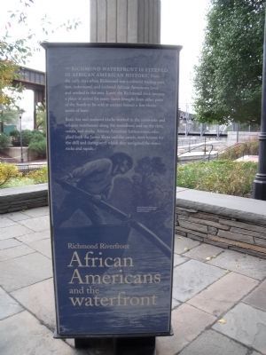 African Americans and the Waterfront Marker image. Click for full size.