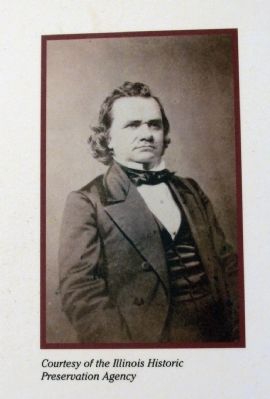 Close-up Photo - - Stephen A. Douglas image. Click for full size.