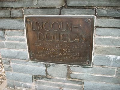 Lincoln - Douglas Marker. Click for full size. Lincoln - Douglas Marker image. Click for full size.