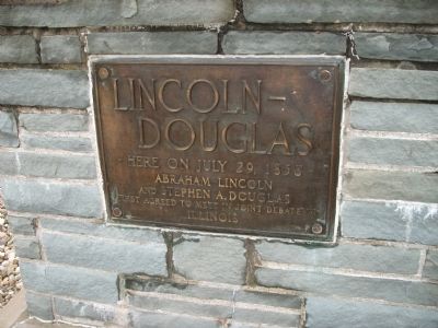 Lincoln - Douglas Marker image. Click for full size.