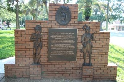 The Calusa and Seminole Peoples Marker image. Click for full size.