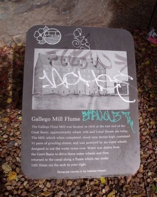 Gallego Mill Flume Marker image. Click for full size.