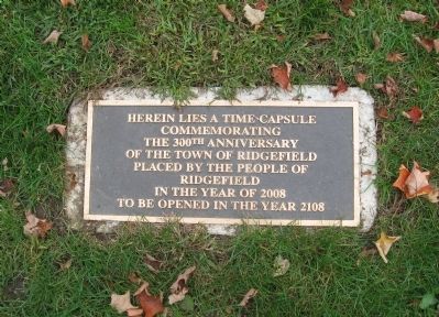 Time Capsule Plaque on the Grounds of the Lounsbury House. Click for full size. Time Capsule Plaque on the Grounds of the Lounsbury House image. Click for full size.