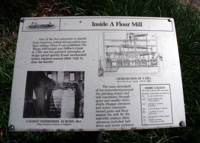 Inside A Flour Mill Marker image. Click for full size.