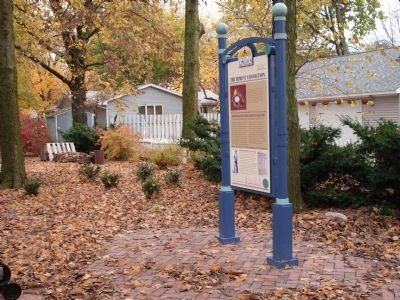 Looking North - - The Bement Connection Marker. Click for full size. Looking North - - The Bement Connection Marker image. Click for full size.