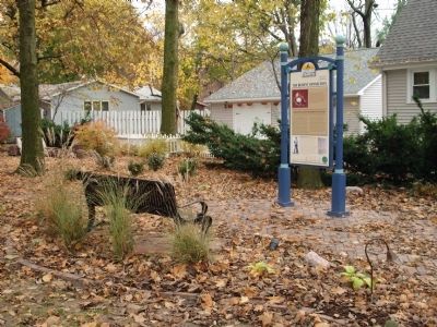 Looking East - - The Bement Connection Marker. Click for full size. Looking East - - The Bement Connection Marker image. Click for full size.