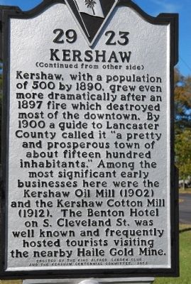 Kershaw Marker Reverse image. Click for full size.