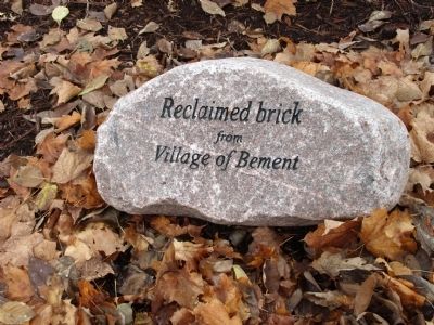 Marker Brick Walk-way - - Reclaimed Brick - Village of Bement image. Click for full size.