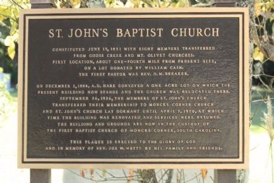 The St. John's Baptist Church image. Click for full size.