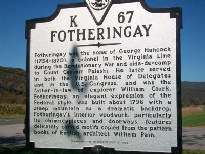Fotheringay Marker. Click for full size. Fotheringay Marker image. Click for full size.